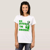 Wees Jezus ik ben drink T-shirt (Voorkant volledig)