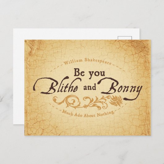 Wees jij Blithe en Bonny Briefkaart (Voorkant / Achterkant)