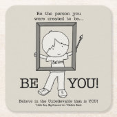 Wees jij! kartonnen onderzetters (Voorkant)