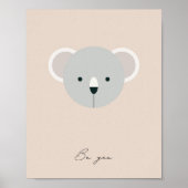 Wees jij, Koala kinder bevestiging print (Voorkant)