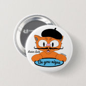 Wees jij-nique senor Gato met Beret Button (Voorkant /achterkant)
