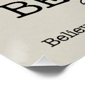 Wees jij! perfect poster (Hoek)