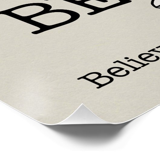 Wees jij! perfect poster (Hoek)