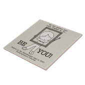 Wees jij! tegeltje (Zijkant)