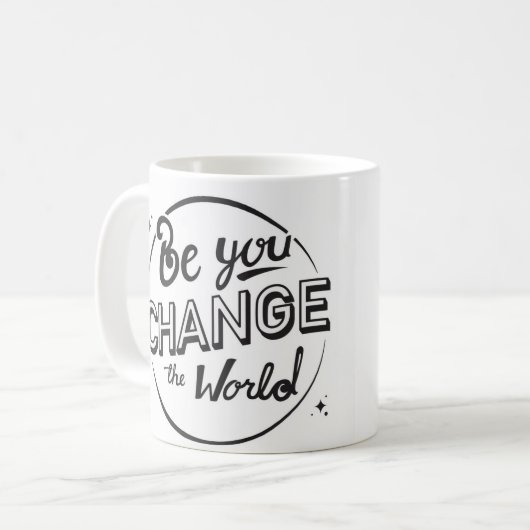 Wees jij, verander de Mok van de wereld (Voorkant links)