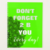 Wees jij Wees Geweldig Elke dag Planner (Voorkant)