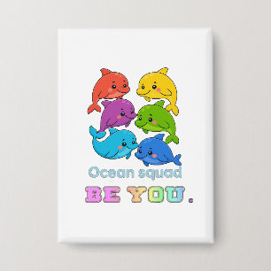 Wees Jijzelf - Ocean Squad Button