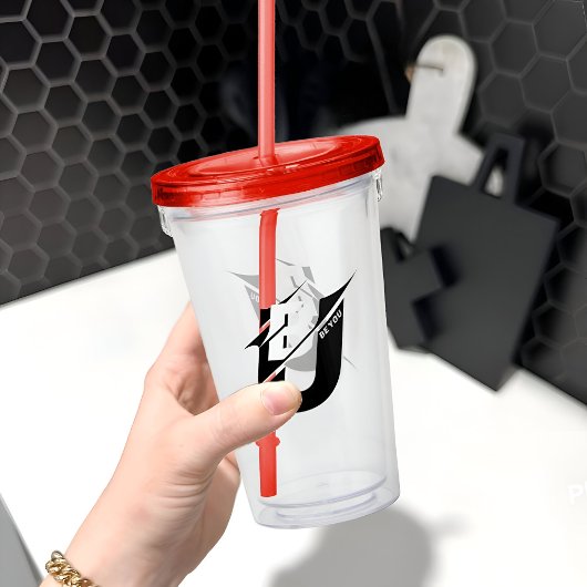 Wees Jijzelf Rood Acryl Drinkbeker
