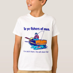 Wees jonge vissers van mannen t-shirt