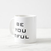 Wees Jou Tiful Eenvoudig Koffiemok (Voorkant links)
