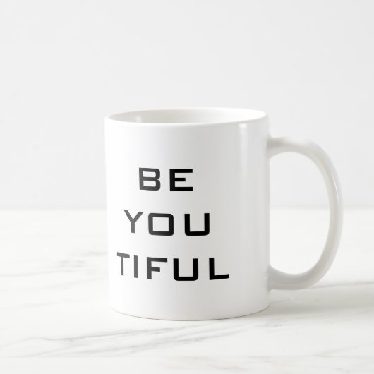Wees Jou Tiful Eenvoudig Koffiemok (Rechts)