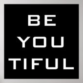 Wees Jou Tiful Eenvoudig Poster (Voorkant)
