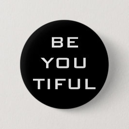 Wees Jou Tiful Eenvoudig Ronde Button 5,7 Cm
