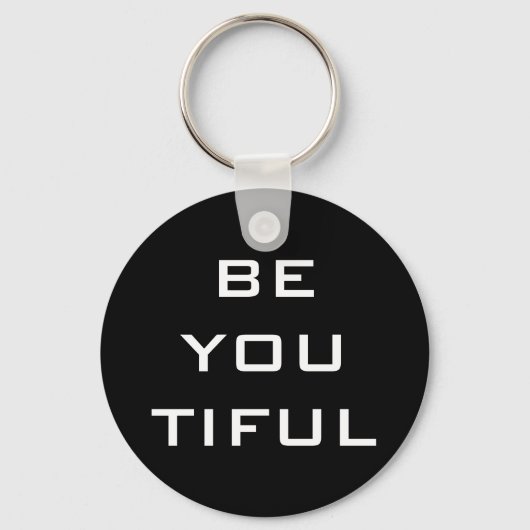 Wees Jou Tiful Eenvoudig Sleutelhanger (Voorkant)