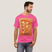 Wees kalm en eet een pizza T-shirt (Voorkant volledig)