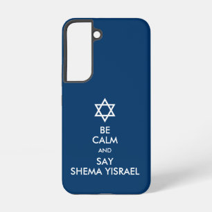 Wees kalm en zeg het Hoesje van de israël Samsung  Samsung Galaxy Hoesje