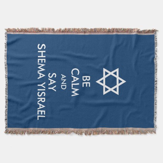 Wees kalm en zeg Shema Yisrael Deken (Voorkant)