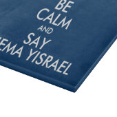Wees kalm en zeg Shema Yisrael Snijplank (Hoek)