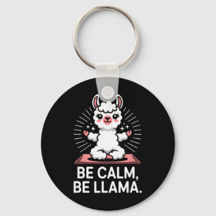 Wees kalm Wees lama meditatie yoga _2 Sleutelhanger