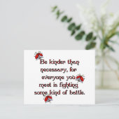 Wees kinder briefkaart (Staand voorkant)