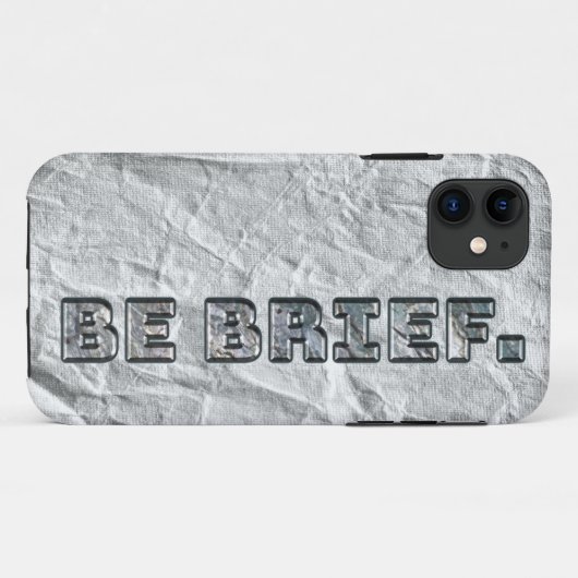 Wees kort. Case-Mate iPhone case (Achterkant (horizontaal))