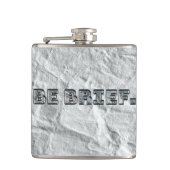 Wees kort. heupfles (Voorkant)