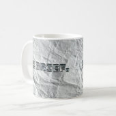 Wees kort. koffiemok (Voorkant links)