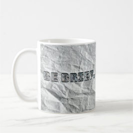 Wees kort. koffiemok