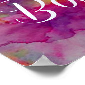 Wees koud - kleurrijk Typografisch 12 x 12 Poster (Hoek)