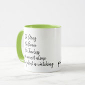 Wees krachtig Brave Fearless, niet alleen Plant di Mok (Voorkant links)