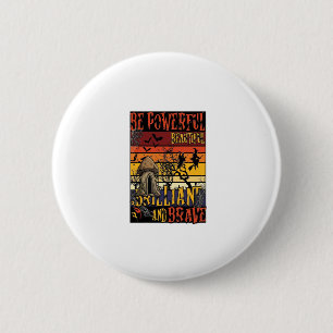 Wees Krachtig Schoon Briljant Halloween Paddenstoe Ronde Button 5,7 Cm
