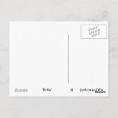 Wees kwaadaardig briefkaart (Achterkant)