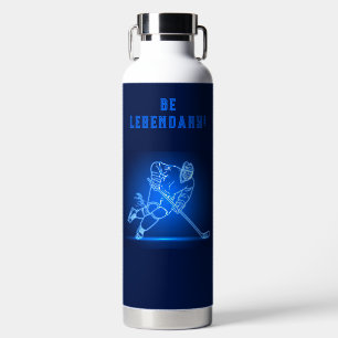 "Wees Legendarisch" Hockeyspeler Waterfles