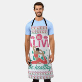 Wees levend, wees gezond – Yoga & Wellness geïnspi Schort (Gedragen)