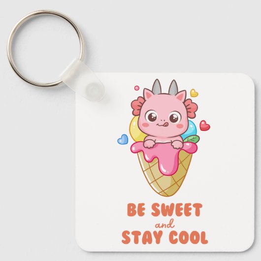 "Wees lief en blijf cool" Sleutelhanger (Voorkant)