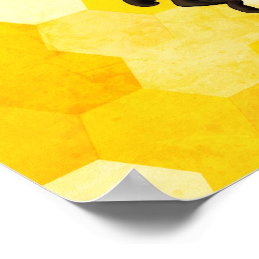 "Wees lief" honingbijen Poster (Hoek)