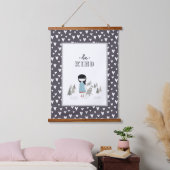 Wees lief klein meisje en haar monster hangend wandkleed (Slaapkamer)