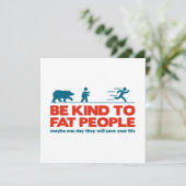 Wees lief voor dikke mensen kaart (Staand voorkant)