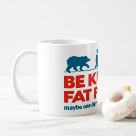 Wees lief voor dikke mensen koffiemok