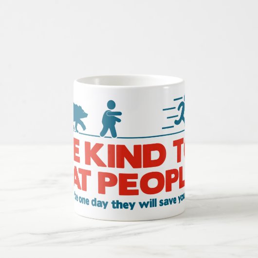 Wees lief voor dikke mensen koffiemok (Center)