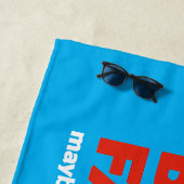 Wees lief voor dikke mensen strandlaken (In situ)