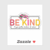 Wees lief voor je broeders en zusters sticker (Vel)