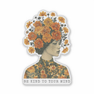 Wees lief voor je geest (duidelijk BG) Sticker