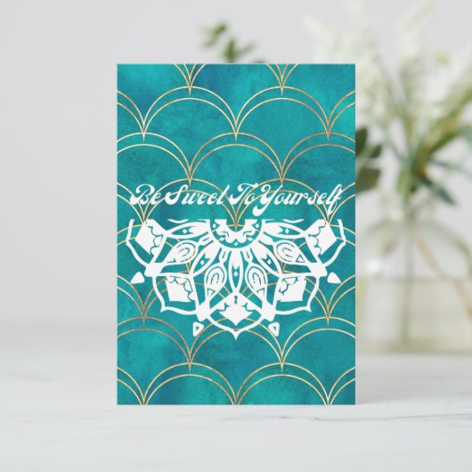 Wees lief voor jezelf bedankkaart (Staand voorkant)