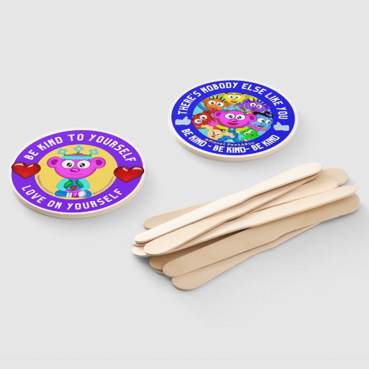 Wees lief voor jezelf - liefde voor jezelf handwaaier (Niet-gemonteerd)