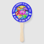 Wees lief voor jezelf - liefde voor jezelf handwaaier (Achterkant)