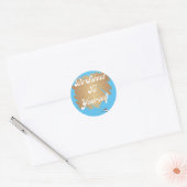 Wees lief voor jezelf ronde sticker (Envelop)