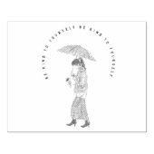 Wees lief voor jezelf rubberstempel (Afrduk)