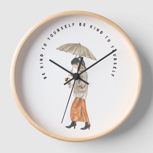 Wees lief voor jezelf Wall Clock (Voorkant)