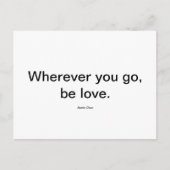 Wees liefde briefkaart (Voorkant)